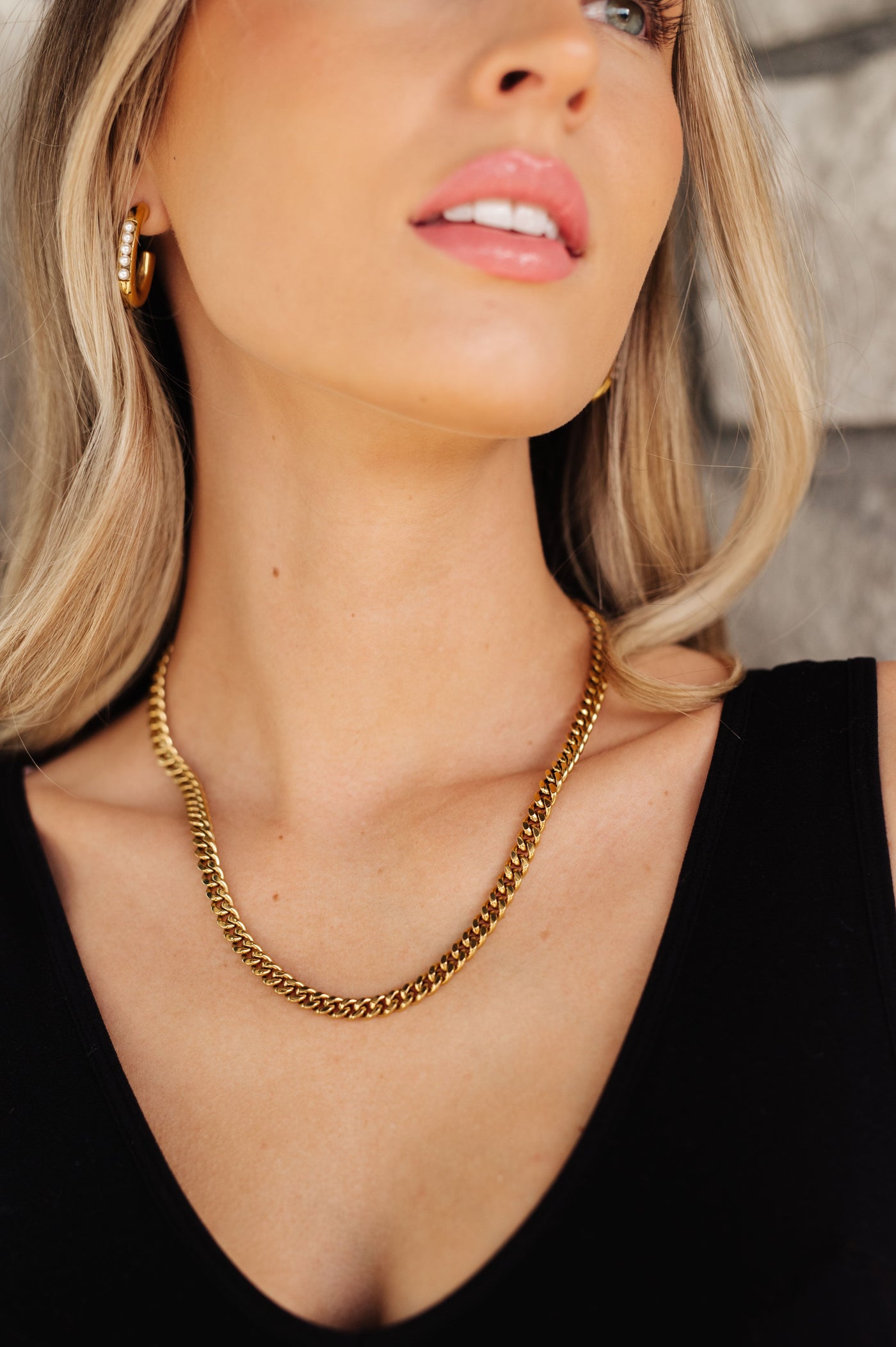 Chain Reaction Gold Plated Choker Womens Southern Soul Collectives