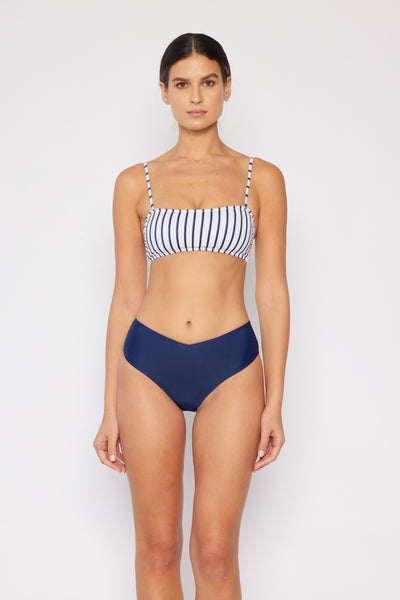 Swim in Style Navy Striped Two Piece Bikini Set Southern Soul Collectives