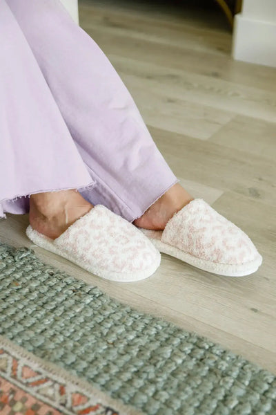 Fuzziest Feet Animal Print Slippers In Pink Womens Southern Soul Collectives