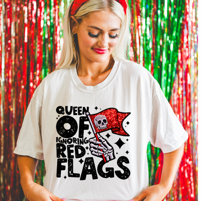 Queen of Red Flags Graphic T-shirt - Southern Soul Collectives
