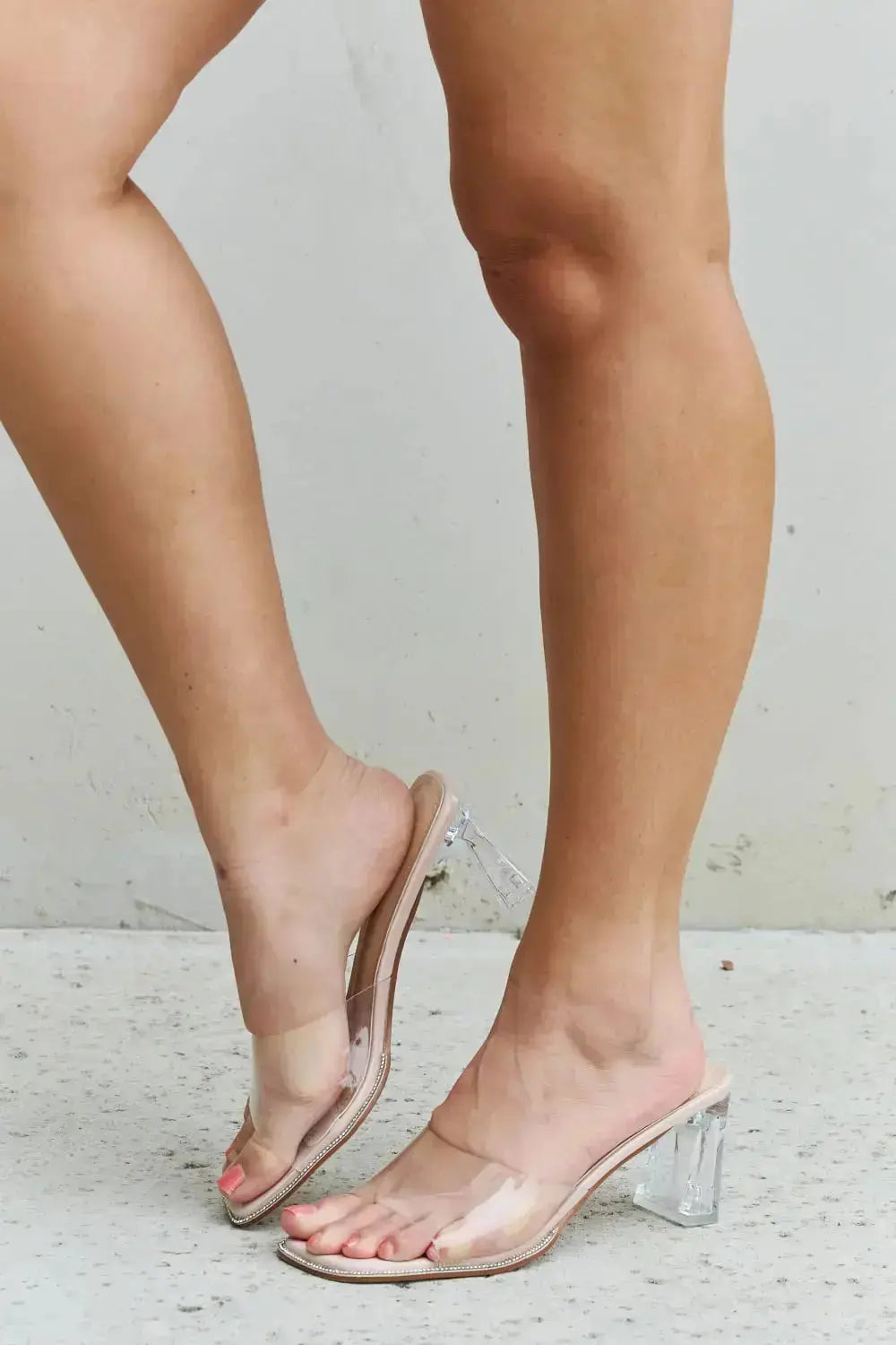 Make Myself Clear Mule Block Heels  Southern Soul Collectives