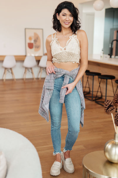 Live In Lace Bralette in Taupe Womens Southern Soul Collectives