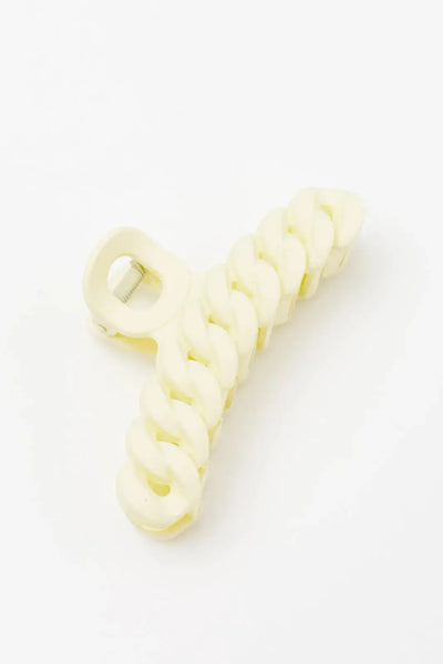 Spiral Claw Clip in Light Yellow Womens Southern Soul Collectives