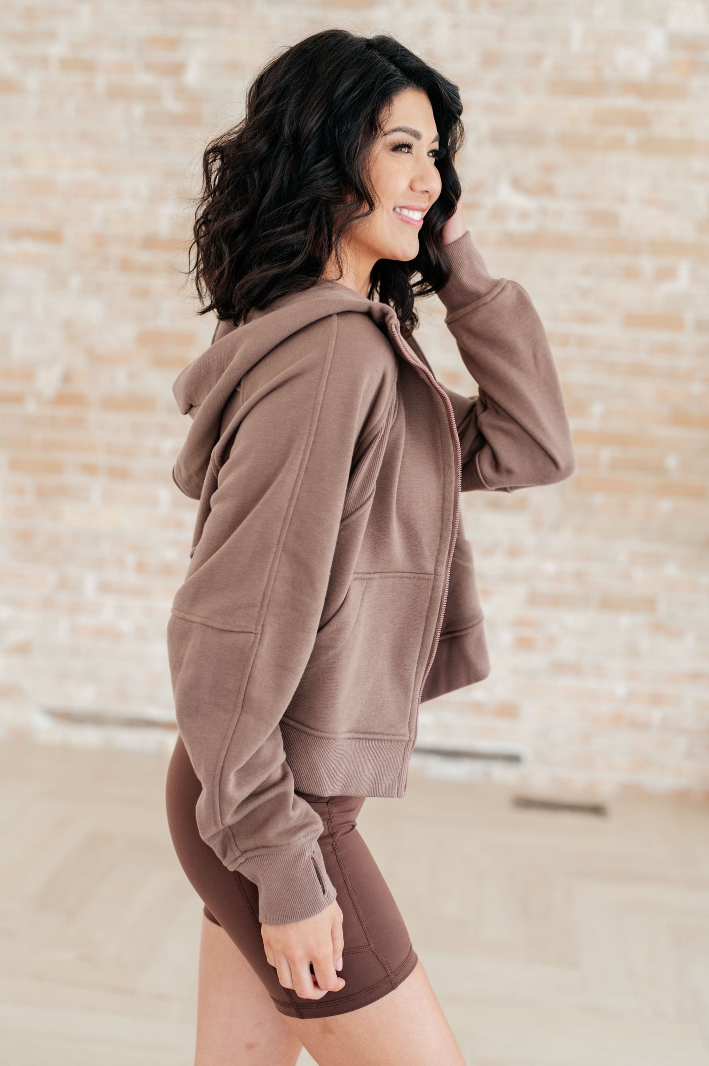 Sun or Shade Zip Up Jacket in Smokey Brown Southern Soul Collectives