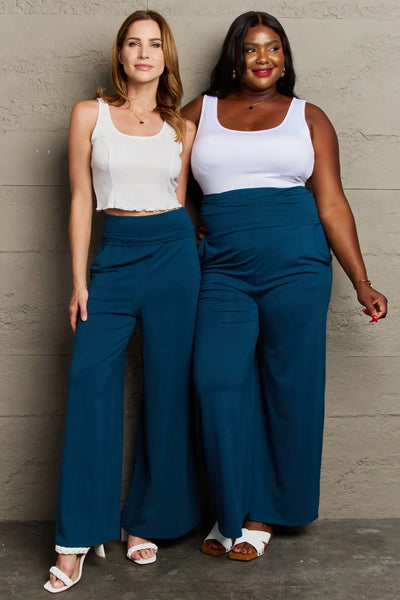 Your Best Wish Full Size High Waisted Palazzo Pants  Southern Soul Collectives
