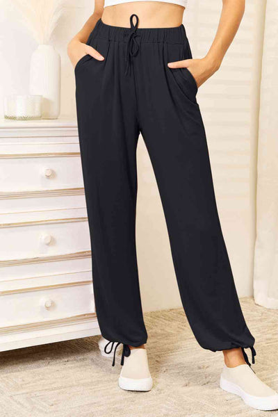 Soft and Sassy Rayon Drawstring Waist Jogger Pants with Pockets in Multiple Colors - Southern Soul Collectives