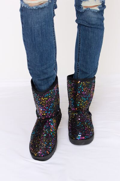Forever Link Sequin Thermal Flat Boots  Southern Soul Collectives