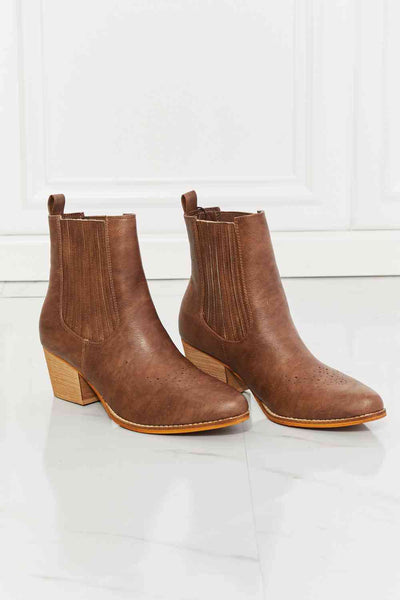 Love the Journey Stacked Heel Chelsea Boot in Chestnut  Southern Soul Collectives