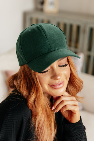 Basic Babe Ball Cap in Green Accessories Southern Soul Collectives