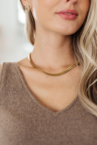 Enlighten Me Gold Plated Chain Necklace - Southern Soul Collectives