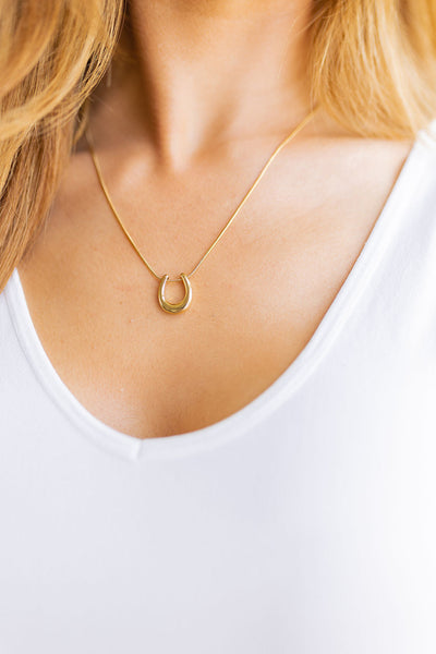 Lucky Horseshoe Pendant Necklace Womens Southern Soul Collectives 