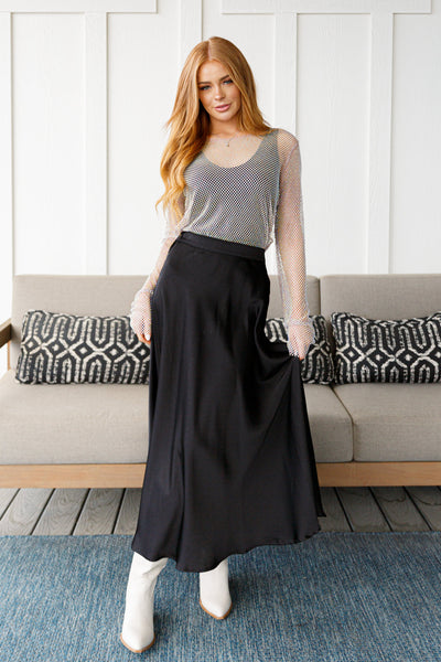 Timeless Tale Maxi Skirt in Black Womens Southern Soul Collectives