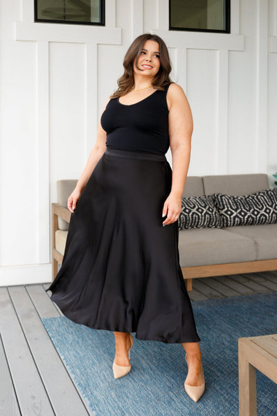 Timeless Tale Maxi Skirt in Black Womens Southern Soul Collectives