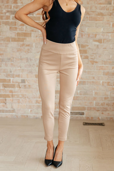 Magic Ankle Crop Skinny Pants in Khaki Bottoms Southern Soul Collectives
