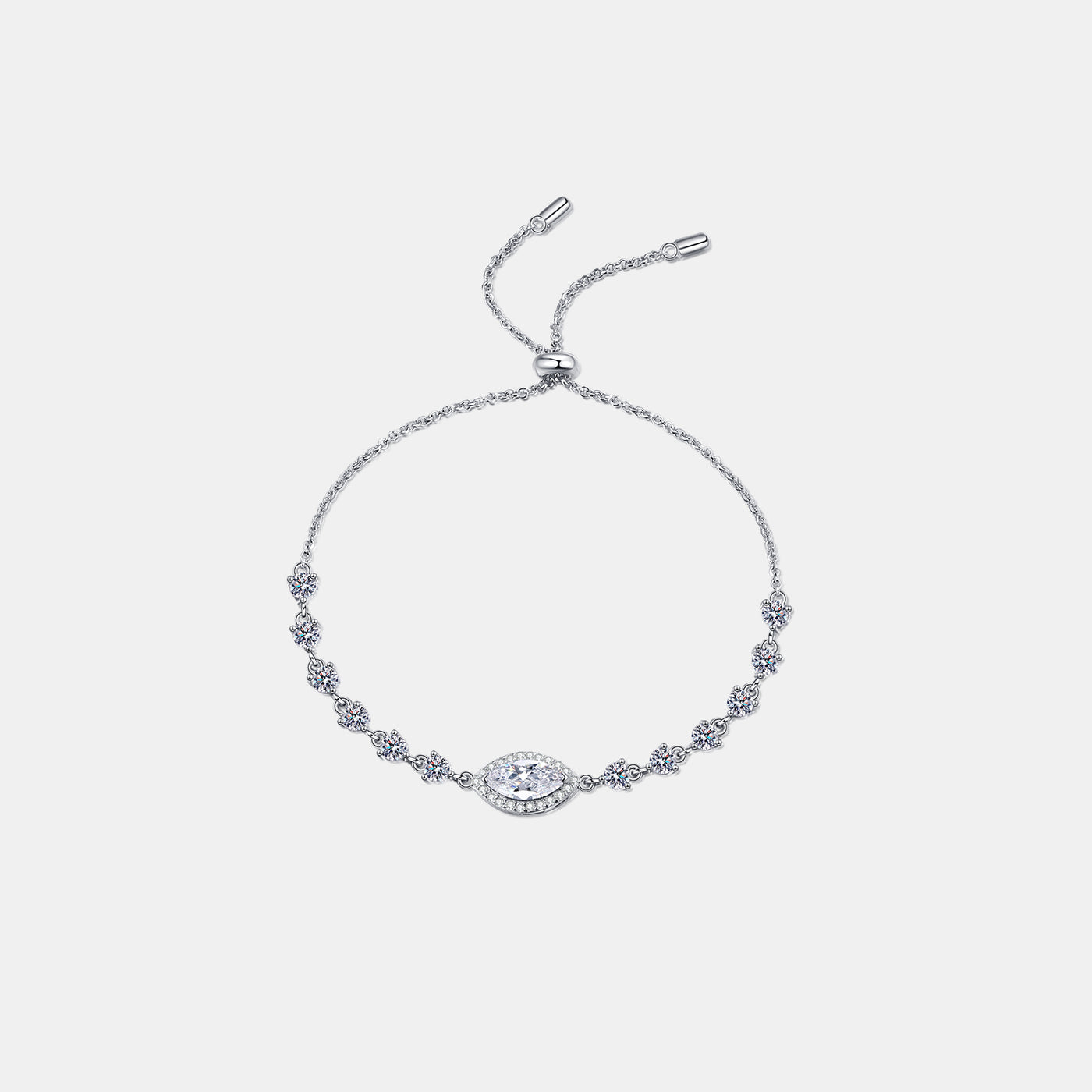 1 Carat Moissanite 925 Sterling Silver Bracelet Southern Soul Collectives