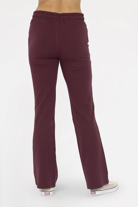 Drawstring Flared Pants in Plum Southern Soul Collectives