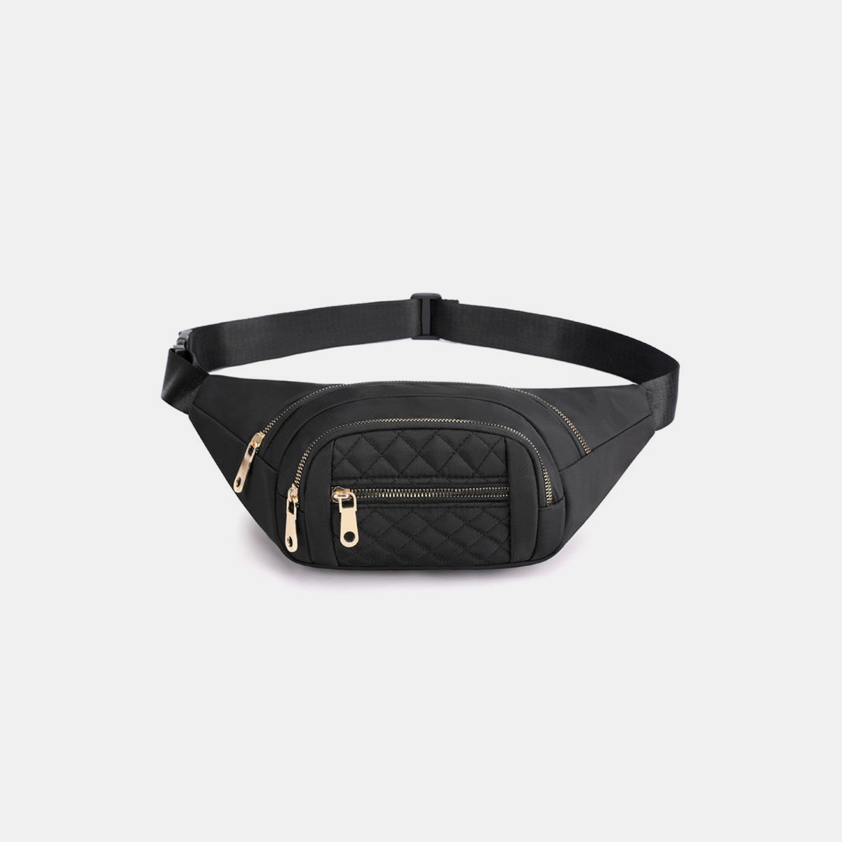 Zenana Quilted Multi Pocket Waist Belt Bag Southern Soul Collectives