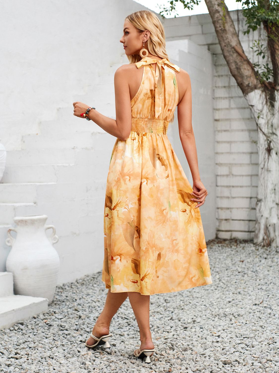 Swiss Dot Grecian Neck Midi Dress Southern Soul Collectives