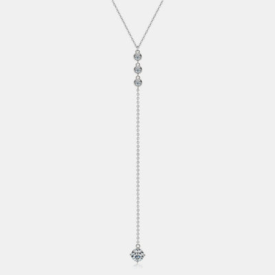 1.3 Carat Moissanite 925 Sterling Silver Drop Necklace Southern Soul Collectives