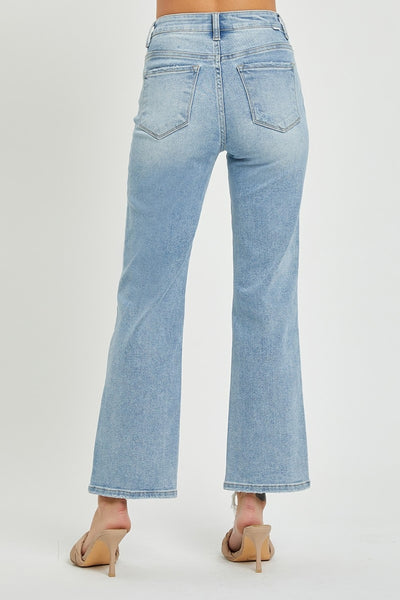 RISEN Full Size High Rise Straight Jeans Southern Soul Collectives