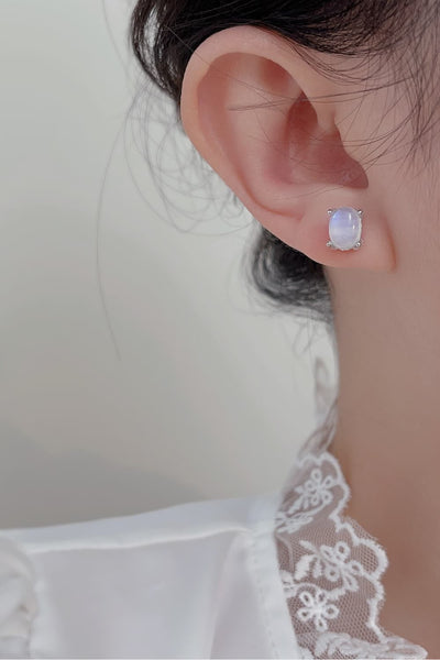 High Quality Natural Moonstone 925 Sterling Silver Stud Earrings Southern Soul Collectives