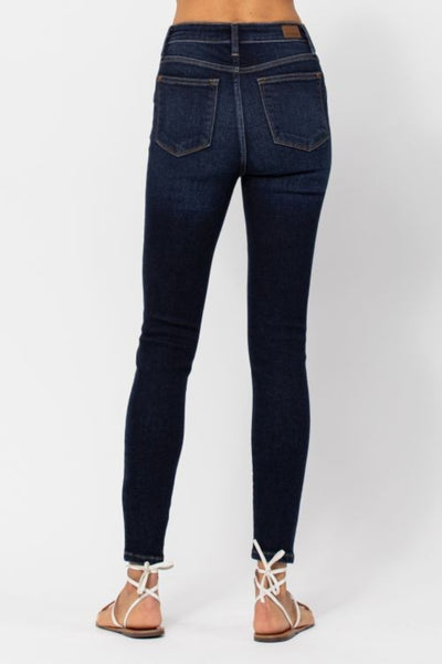 Judy Blue High Waist Hand Sanded Skinny Jeans Southern Soul Collectives