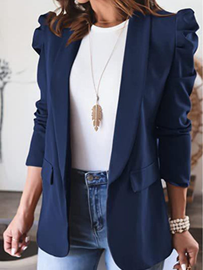 Open Front Puff Sleeve Blazer in Multiple Colors Southern Soul Collectives