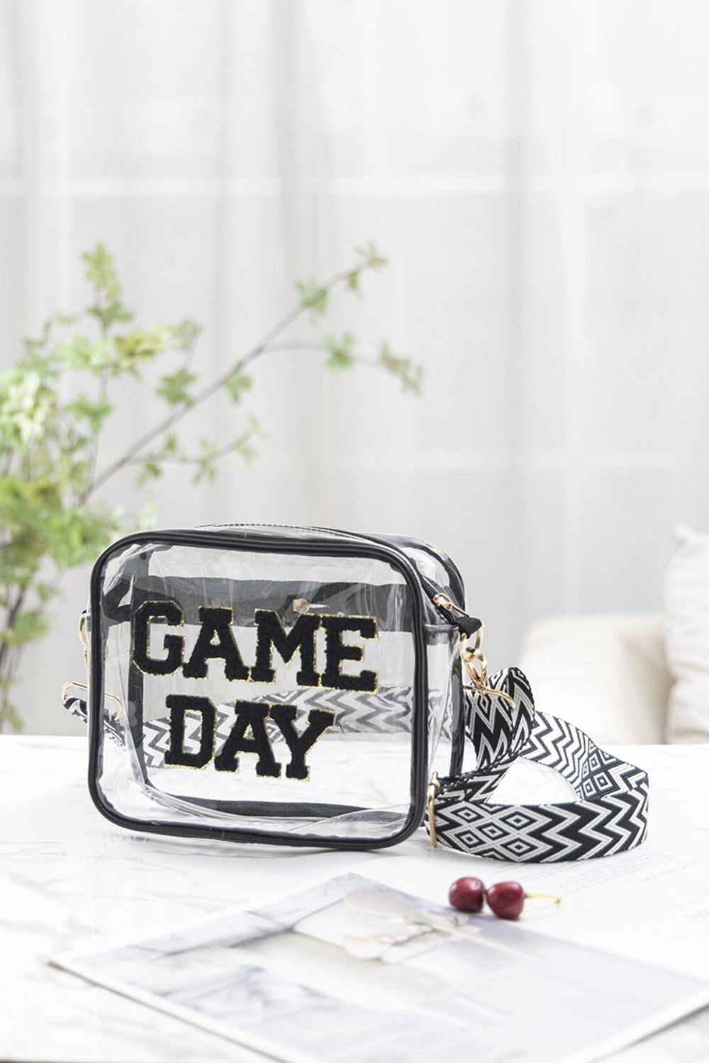 Zenana GAME DAY Stadium Approved Transparent Crossbody Bag Southern Soul Collectives