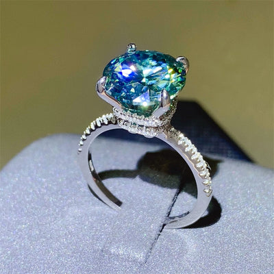 5 Carat Moissanite Zircon 925 Sterling Silver Ring Southern Soul Collectives