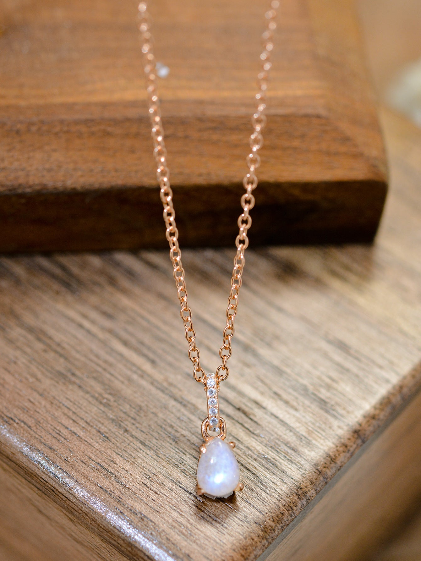 Moonstone Teardrop Pendant Necklace Southern Soul Collectives