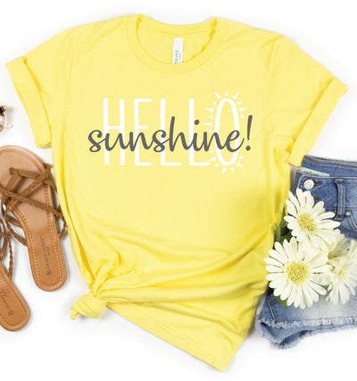 Hello Sunshine! ☀️ Graphic T-shirt Graphic Tee Southern Soul Collectives 