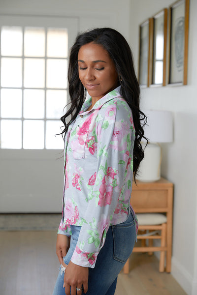Thinking On It Open Back Floral Top Southern Soul Collectives
