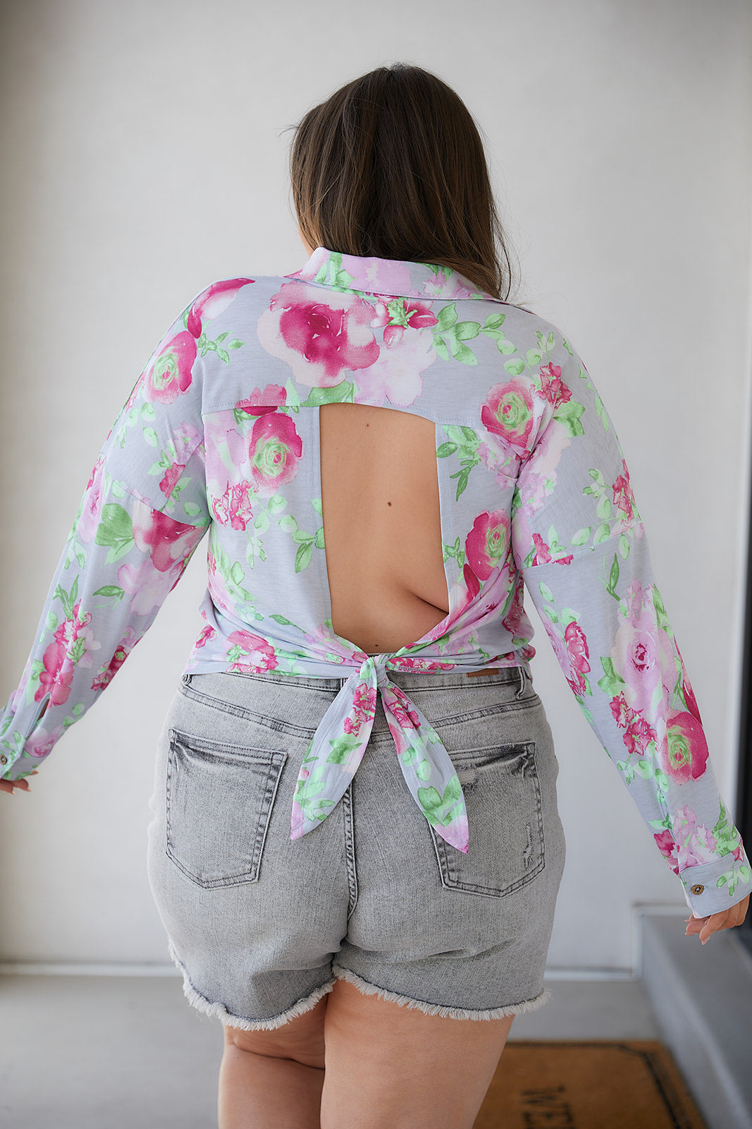 Thinking On It Open Back Floral Top Southern Soul Collectives