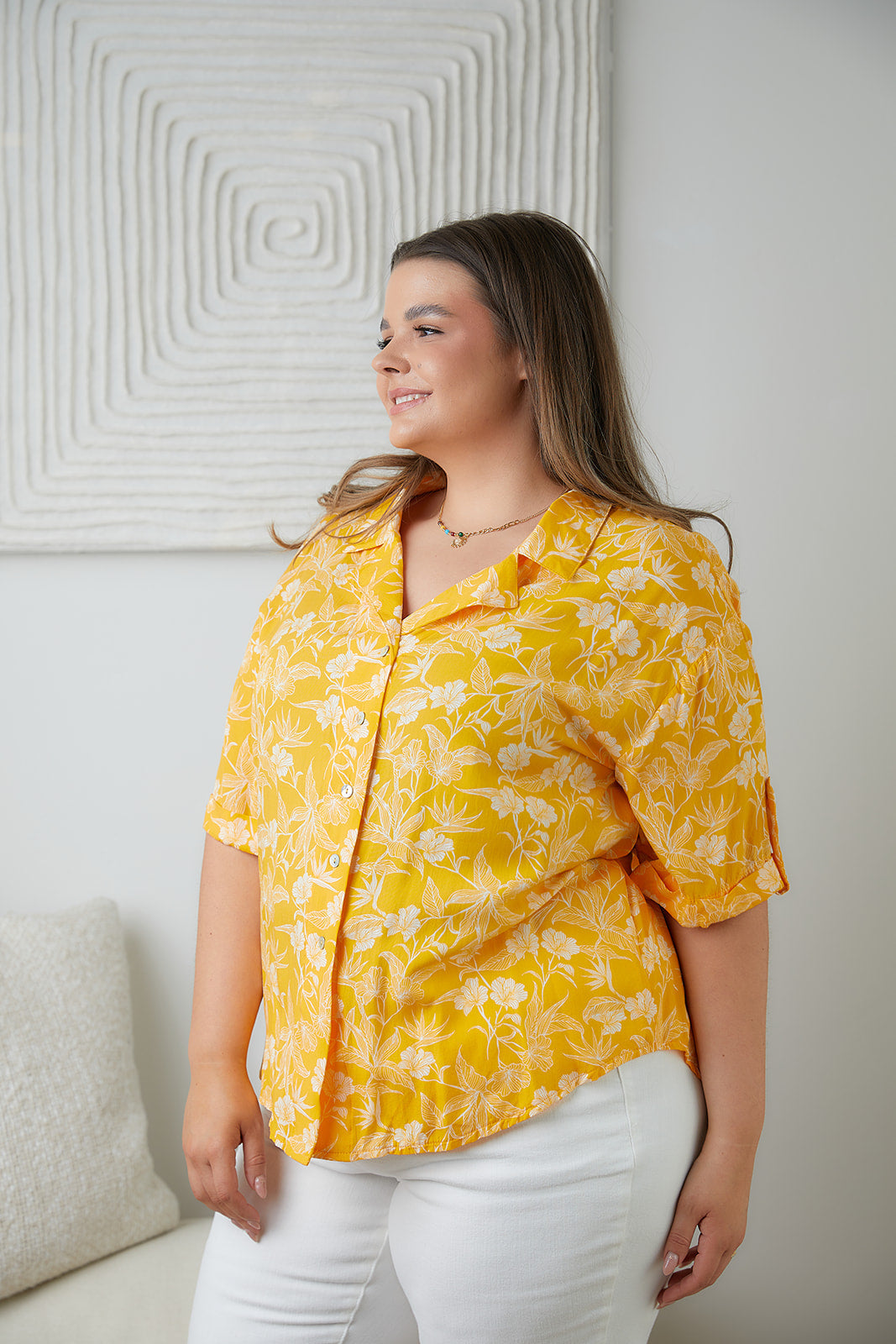 Clementine Floral Button Up Blouse Womens Southern Soul Collectives 