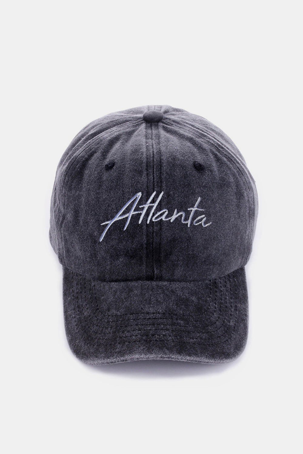 Zenana Washed ATLANTA Embroidered Baseball Cap Southern Soul Collectives