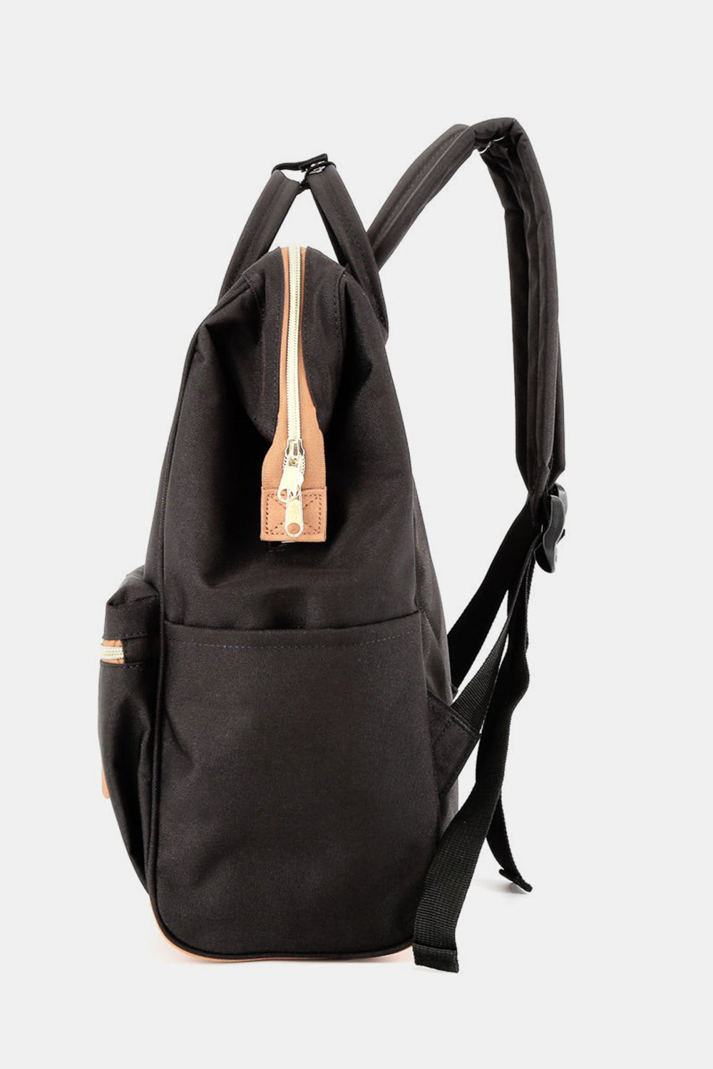 Himawari Contrast Waterproof Canvas Backpack Bag with Side Pockets Southern Soul Collectives