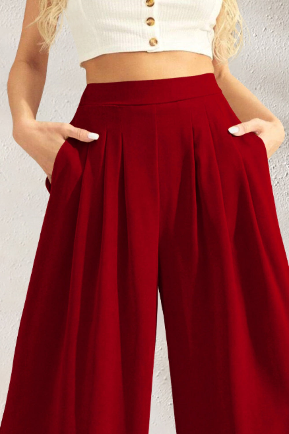 High Waist Wide Leg Pants in Multiple Colors Southern Soul Collectives