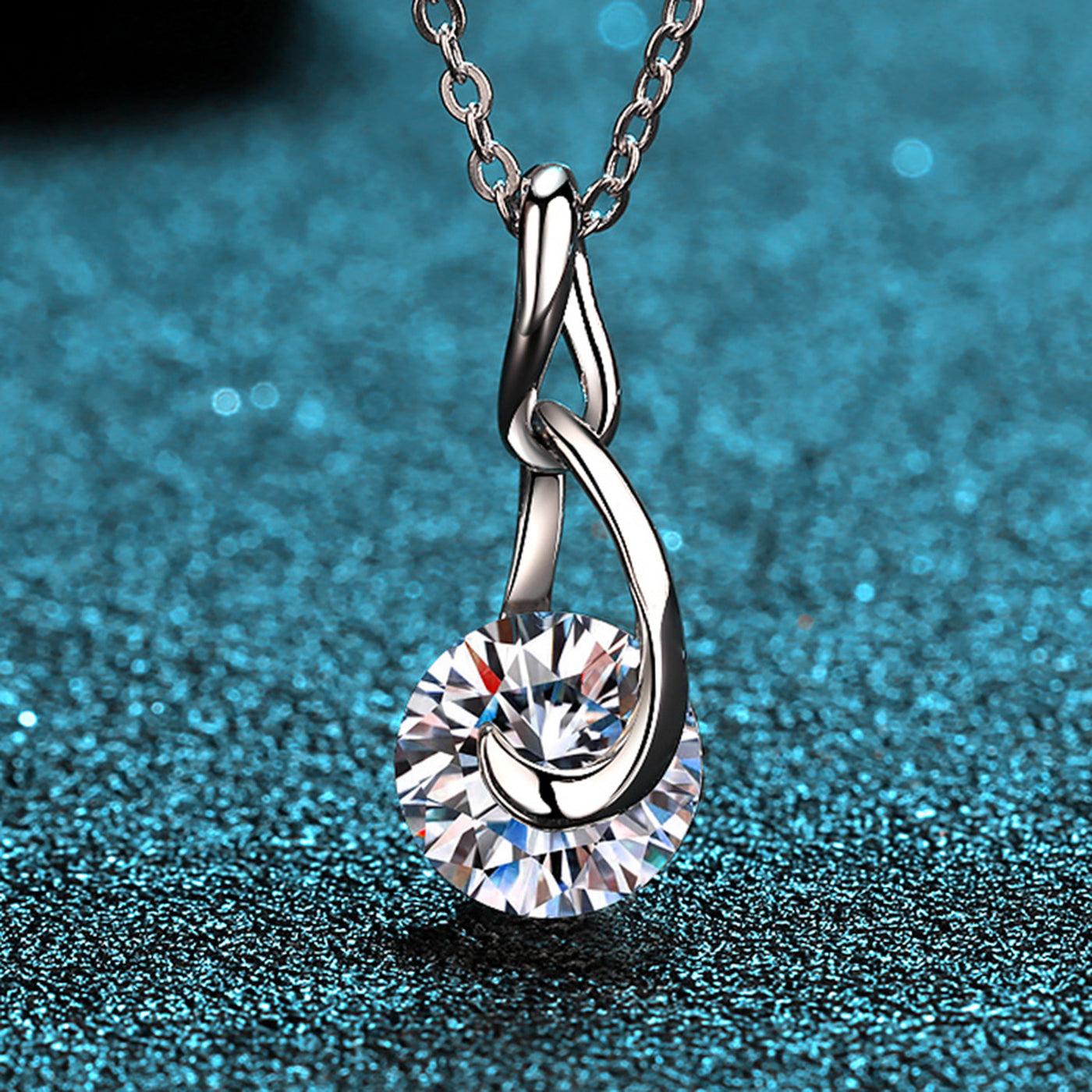 2 Carat Moissanite 925 Sterling Silver Necklace Southern Soul Collectives