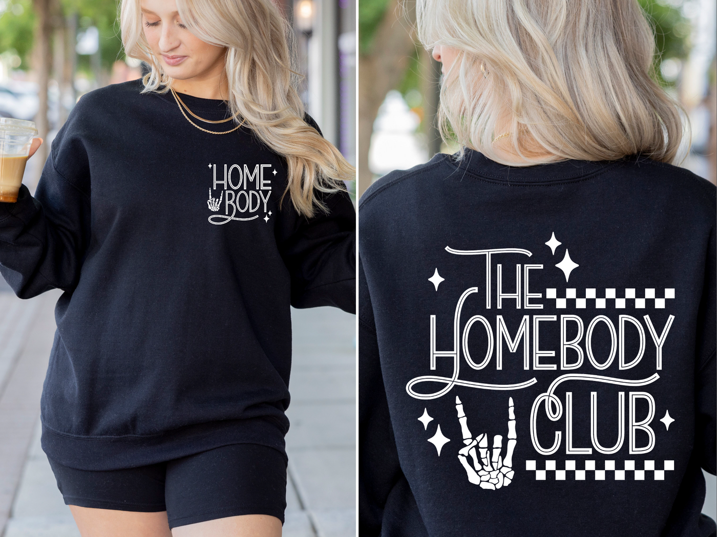 THE HOMEBODY CLUB🤘 Graphic Sweatshirt