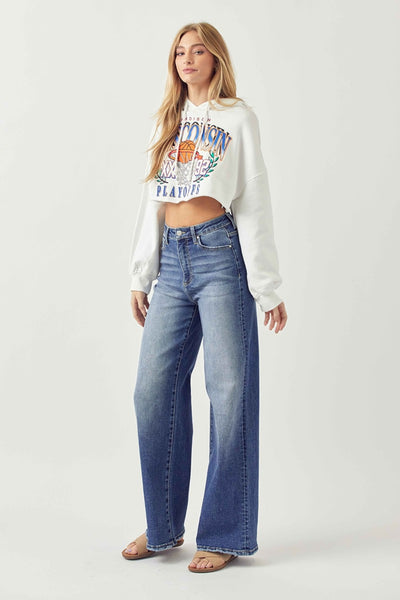 Risen High Rise Wide Leg Jeans Southern Soul Collectives