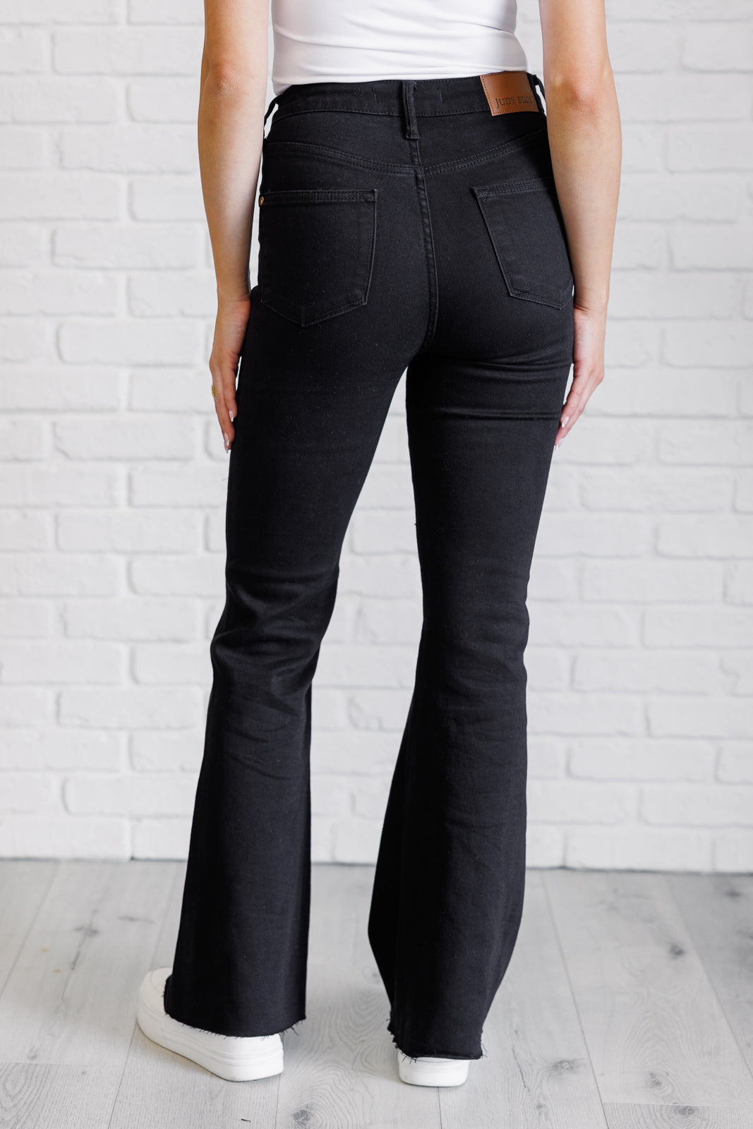 Etta High Rise Control Top Flare Jeans in Black Southern Soul Collectives