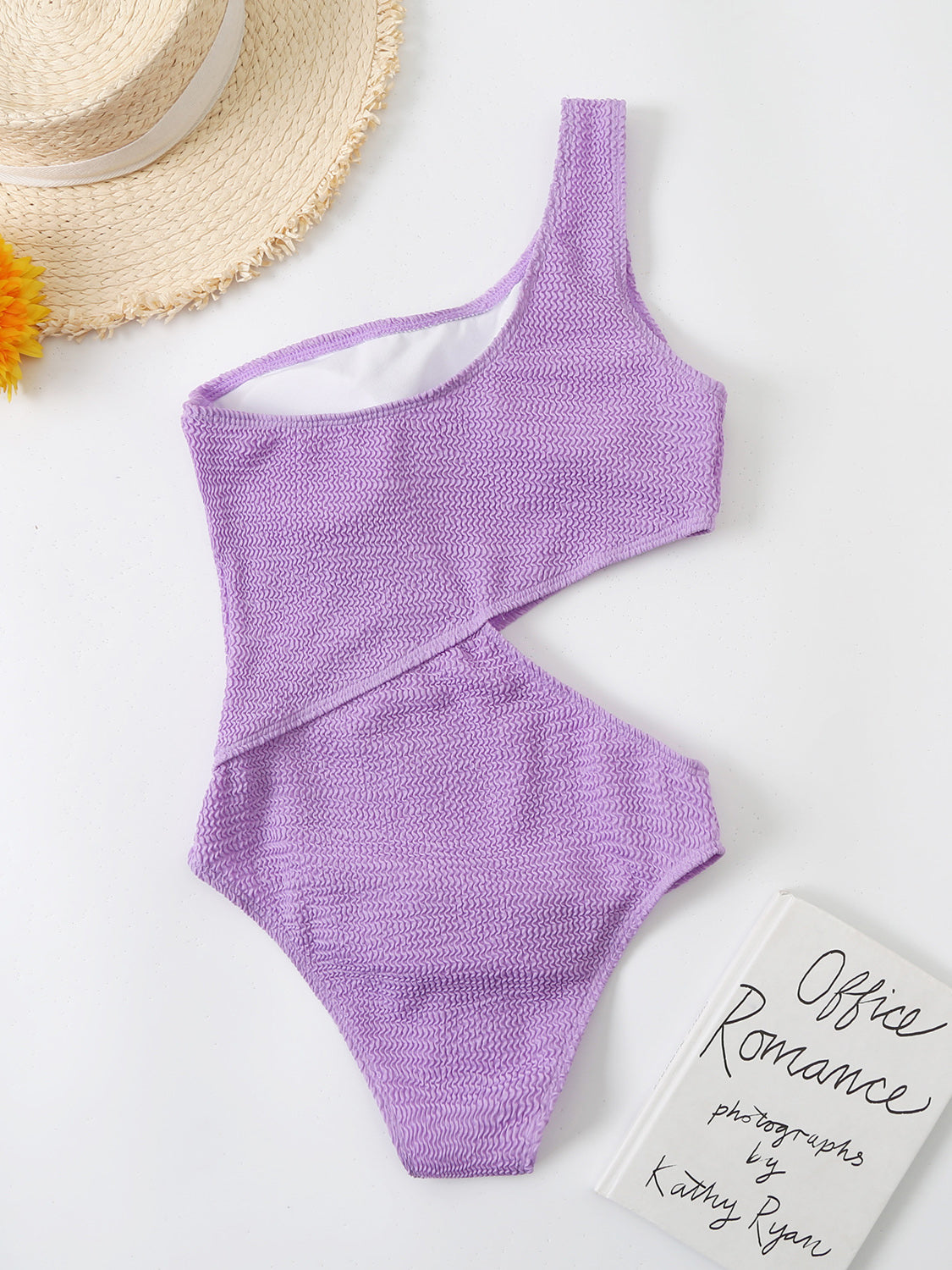 Cutout One Shoulder One-Piece Swimwear Southern Soul Collectives