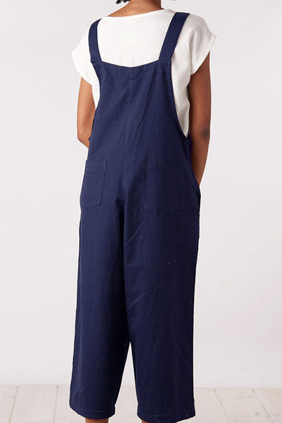 Full Size Square Neck Wide Strap Jumpsuit Southern Soul Collectives