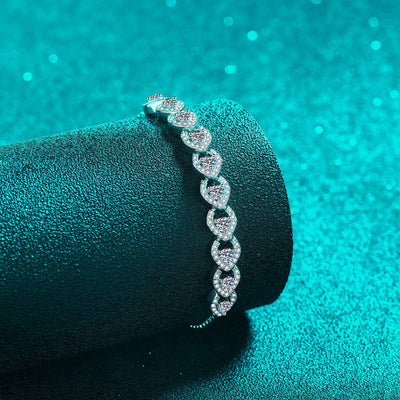 1 Carat Moissanite 925 Sterling Silver Bracelet Southern Soul Collectives