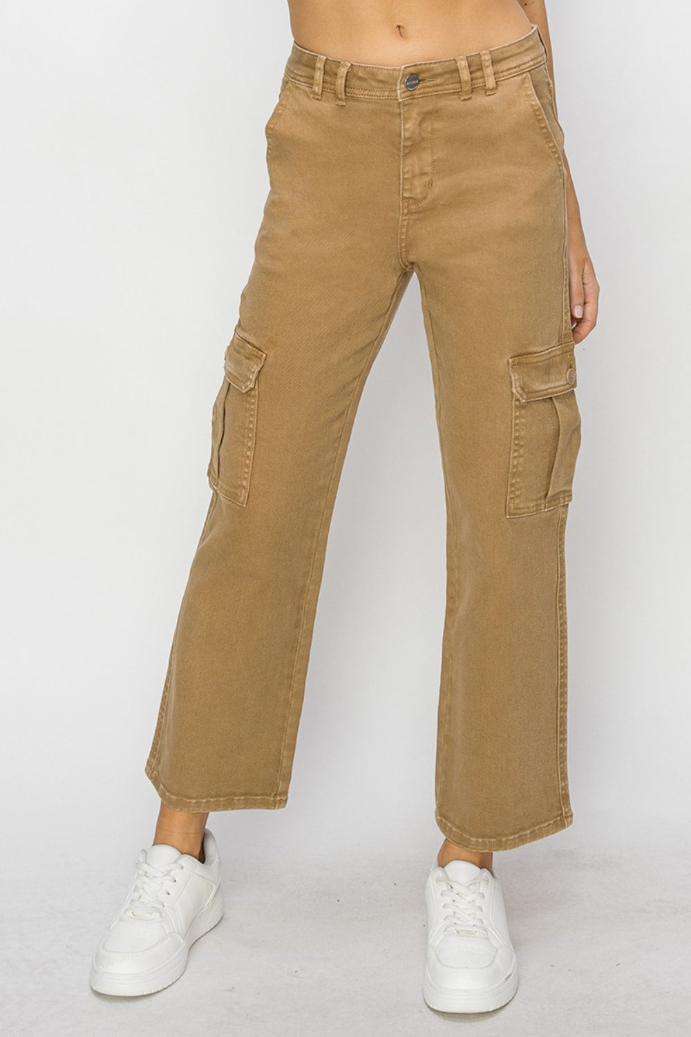 Risen Full Size High Rise Cargo Jeans Southern Soul Collectives