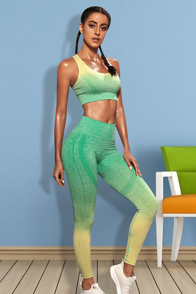 Gradient Sports Tank and Leggings Set in Multiple Colors Southern Soul Collectives
