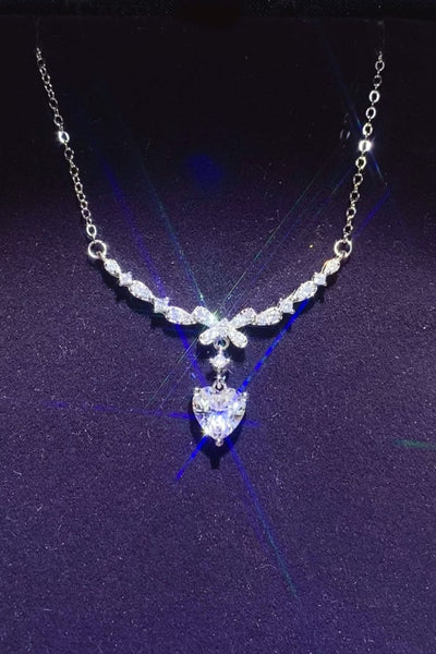 1 Carat 925 Sterling Silver Moissanite Necklace Southern Soul Collectives