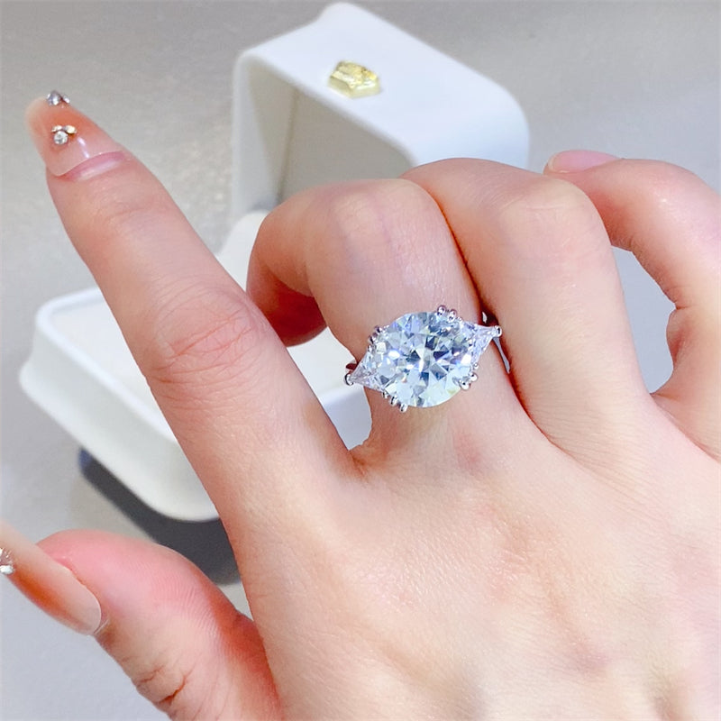 5 Carat Moissanite 925 Sterling Silver Ring Southern Soul Collectives