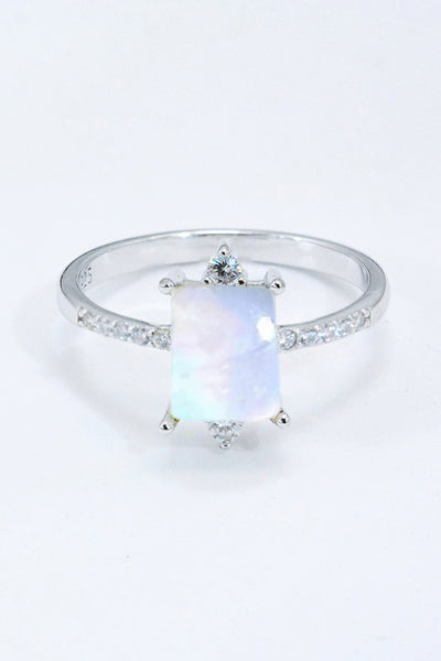 925 Sterling Silver Square Moonstone Ring Southern Soul Collectives