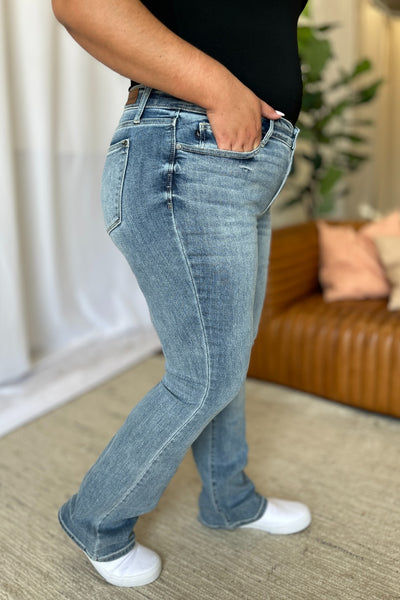 Judy Blue Full Size Medium Rise Bootcut Jeans Southern Soul Collectives